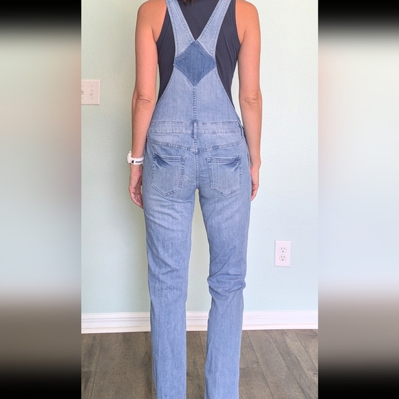 American Rag Light Blue Denim Overalls - Picture 2 of 8